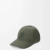 Cappellino patch in tela verde kaki Cappellino patch in tela verde kaki