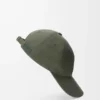 Cappellino patch in tela verde kaki Cappellino patch in tela verde kaki