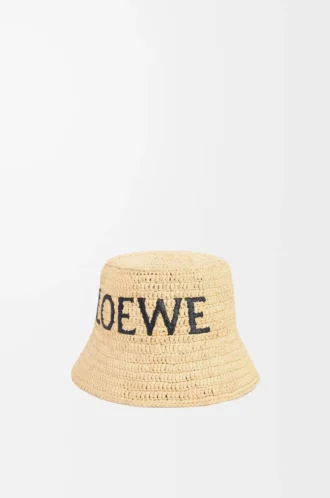 Cappello a secchiello in rafia Naturale