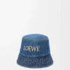 Cappello a secchiello LOEWE in denim Denim Blue