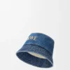 Cappello a secchiello LOEWE in denim Denim Blue
