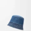 Cappello a secchiello LOEWE in denim Denim Blue