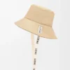 Cappello da pescatore in tela color sabbia