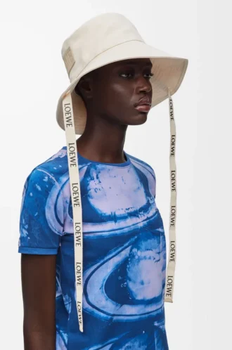 Cappello da pescatore in tela Soft White Cappello da pescatore in tela Soft White
