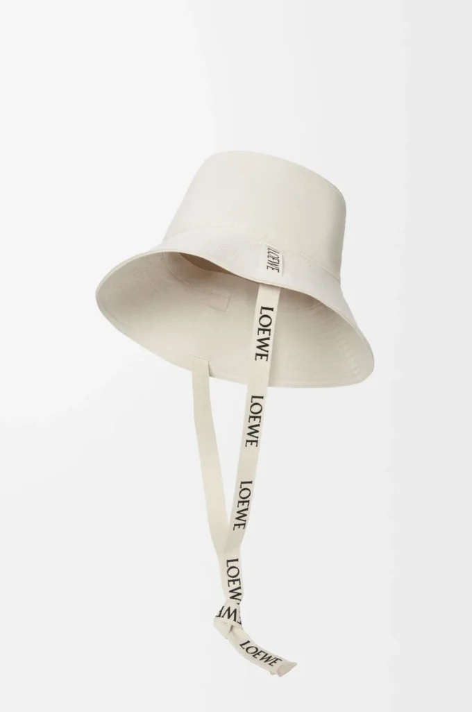 Cappello da pescatore in tela Soft White Cappello da pescatore in tela Soft White
