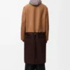 Cappotto con cintura in lana color cammello/marrone Cappotto con cintura in lana color cammello/marrone