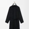 Cappotto con cintura in lana e cashmere Nero Cappotto con cintura in lana e cashmere Nero