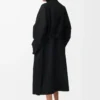 Cappotto con cintura in lana e cashmere Nero Cappotto con cintura in lana e cashmere Nero