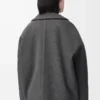 Cappotto corto in lana grigio melange Cappotto corto in lana grigio melange