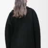 Cappotto corto in lana Nero