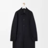 Cappotto in cotone e lana Nero Cappotto in cotone e lana Nero