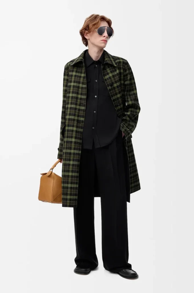 Cappotto in cotone e lana Nero Cappotto in cotone e lana Nero