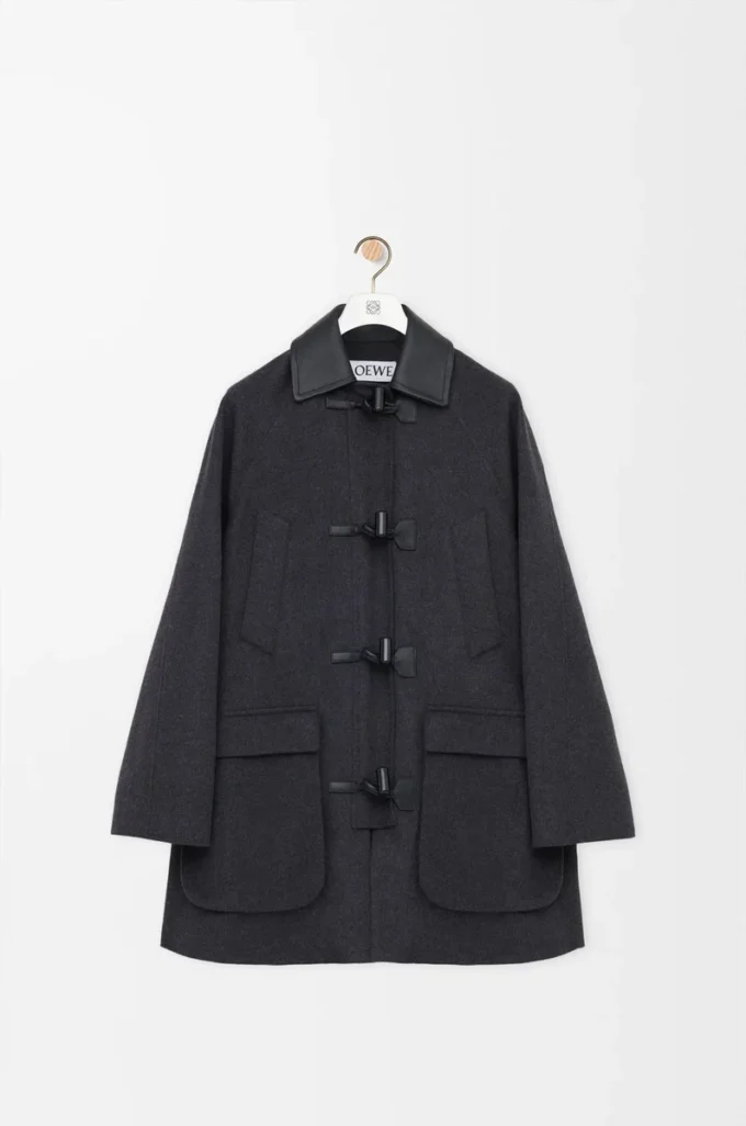 Cappotto in lana e cashmere Charcoal Melange Cappotto in lana e cashmere Charcoal Melange
