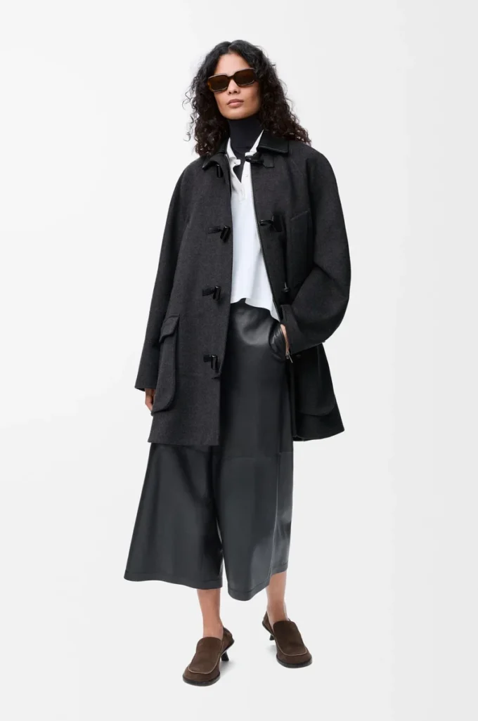 Cappotto in lana e cashmere Charcoal Melange Cappotto in lana e cashmere Charcoal Melange