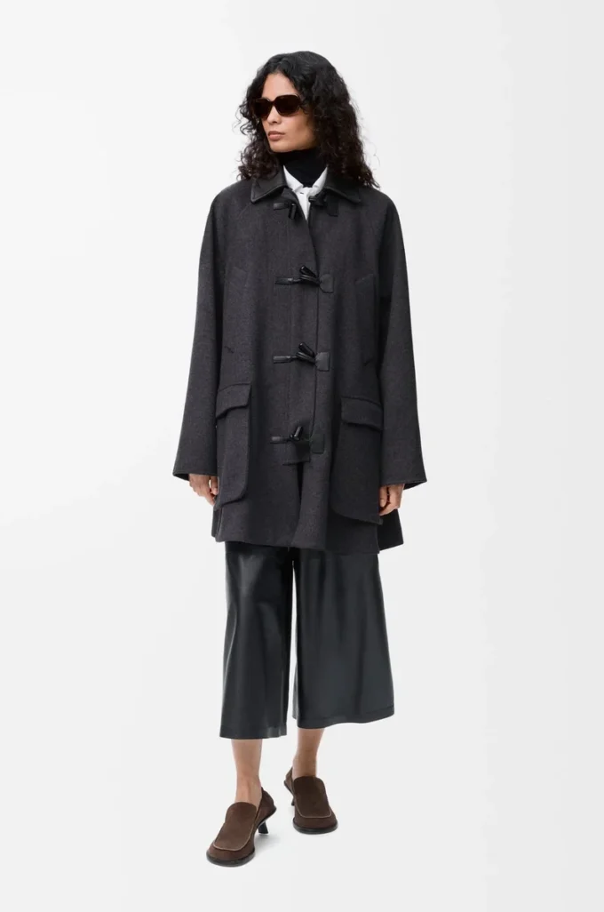 Cappotto in lana e cashmere Charcoal Melange Cappotto in lana e cashmere Charcoal Melange