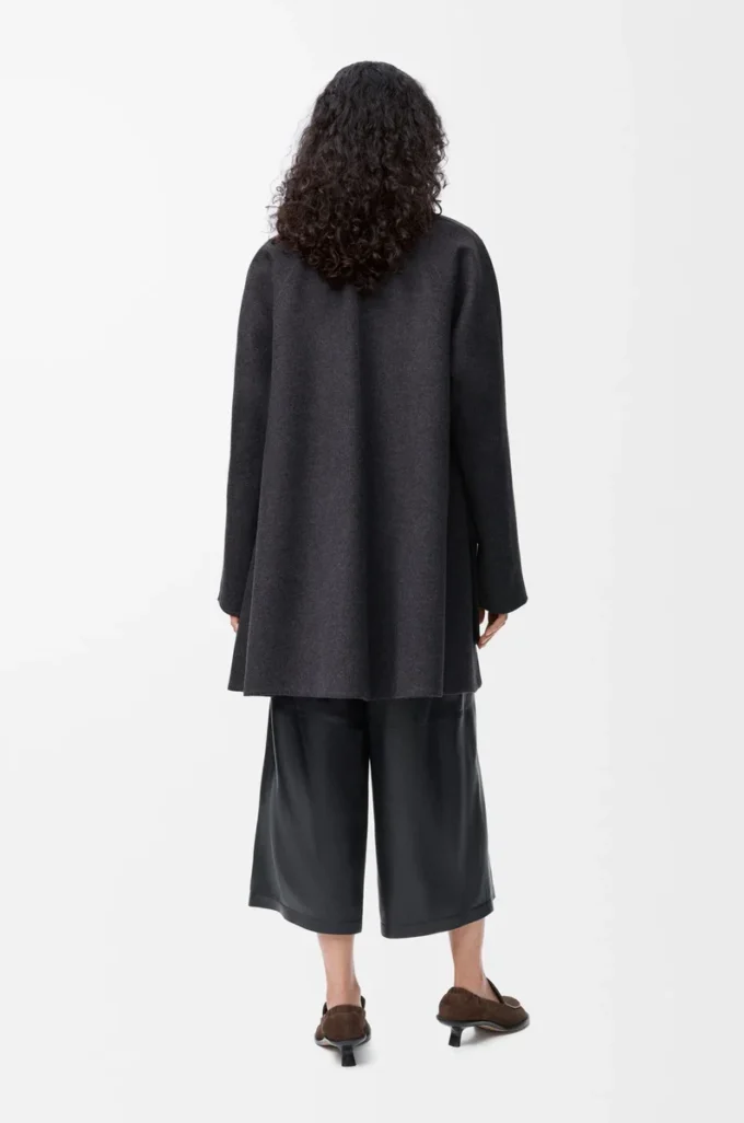 Cappotto in lana e cashmere Charcoal Melange Cappotto in lana e cashmere Charcoal Melange