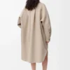 Cappotto in lana e cashmere Sandstone/White