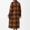 Cappotto in misto mohair e lana Giallo/Multicolore