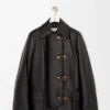 Cappotto in nappa di agnello Nero