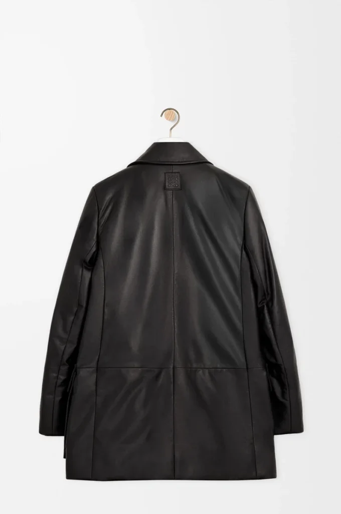 Cappotto in nappa di agnello Nero