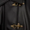 Cappotto in nappa di agnello Nero