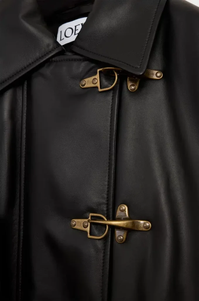 Cappotto in nappa di agnello Nero