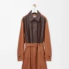 Cappotto in pelle di agnello nappa Tan Cappotto in pelle di agnello nappa Tan