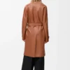Cappotto in pelle di agnello nappa Tan Cappotto in pelle di agnello nappa Tan