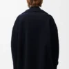 Cappotto peacoat in lana blu notte Cappotto peacoat in lana blu notte
