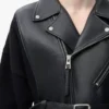 Cardigan ibrido in pelle di agnello nappa e lana Nero/Nero Cardigan ibrido in pelle di agnello nappa e lana Nero/Nero