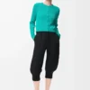 Cardigan in cotone turchese