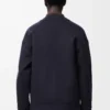 Cardigan in lana e cashmere Blu navy/Grigio