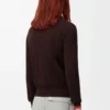 Cardigan in lana Marrone/Arancione Cardigan in lana Marrone/Arancione