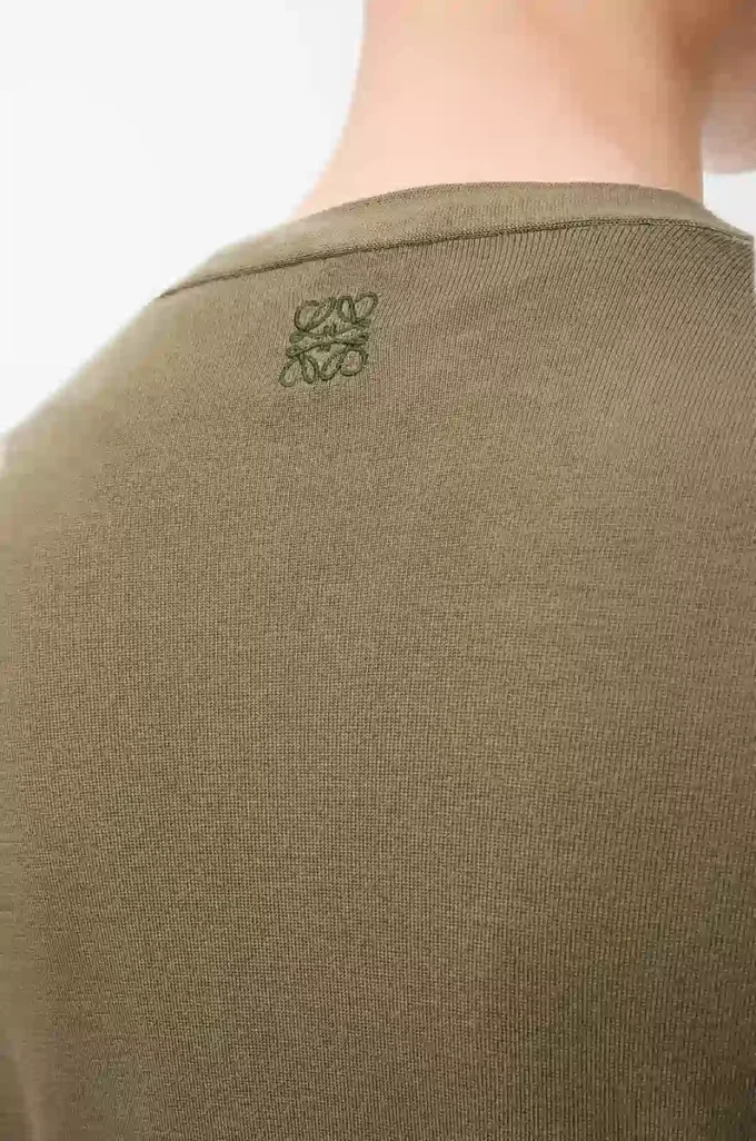Cardigan in lana verde/verde kaki