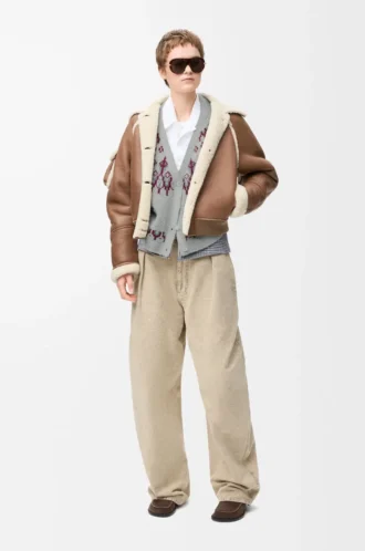 Cardigan in misto lana Grigio chiaro/Multicolore