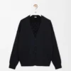 Cardigan in misto lana nero