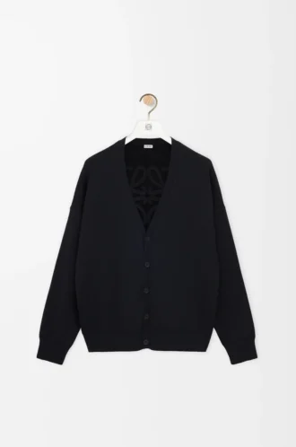 Cardigan in misto lana nero
