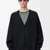 Cardigan in misto lana nero