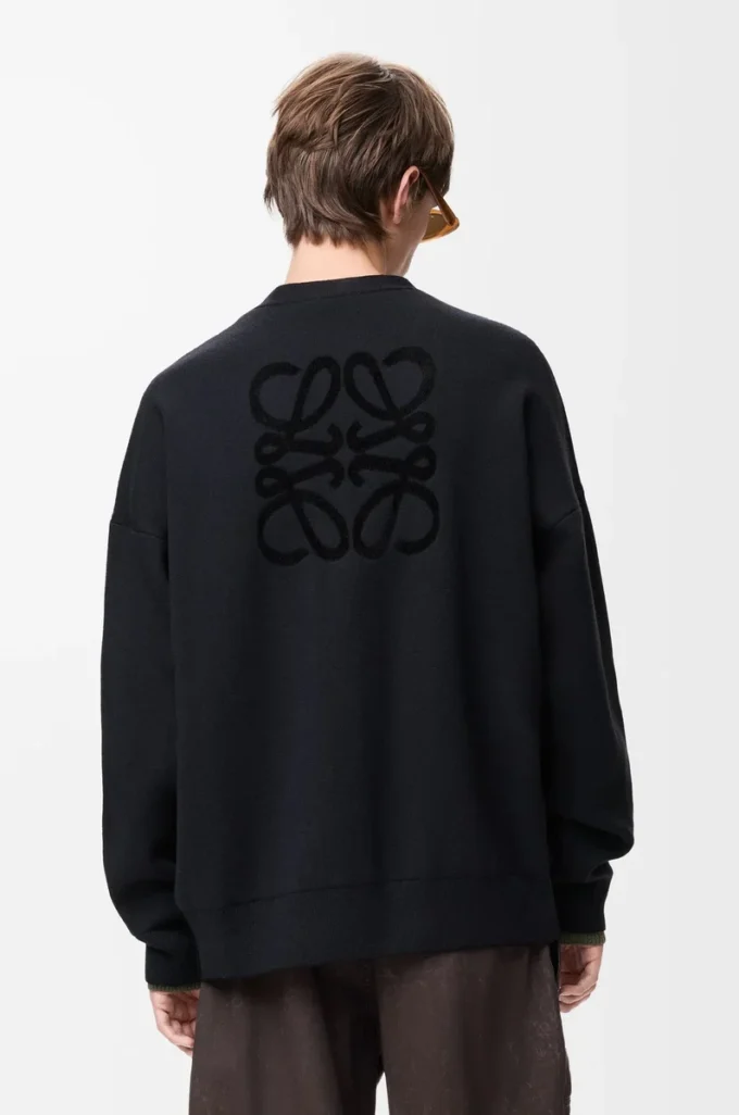 Cardigan in misto lana nero