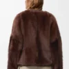 Cardigan in shearling Marrone Cardigan in shearling Marrone