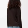 Cardigan in viscosa marrone scuro Cardigan in viscosa marrone scuro