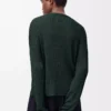 Cardigan in viscosa verde scuro Cardigan in viscosa verde scuro