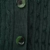 Cardigan in viscosa verde scuro Cardigan in viscosa verde scuro