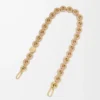Catena a ciambella in pelle di vitello Silk Beige