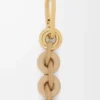 Catena a ciambella in pelle di vitello Silk Beige