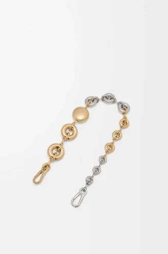 Catena a maglie bicolore argento/oro