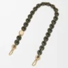 Catena a maglie in pelle di vitello Dark Khaki
