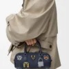 Cats Amazona 23 borsa corta in denim ricamato Blu Cats Amazona 23 borsa corta in denim ricamato Blu