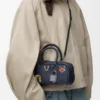 Cats Amazona 23 borsa corta in denim ricamato Blu Cats Amazona 23 borsa corta in denim ricamato Blu