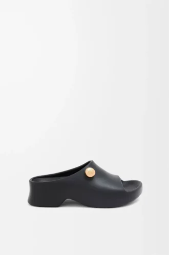 Ciabatta Foam Pebble Nero/Oro